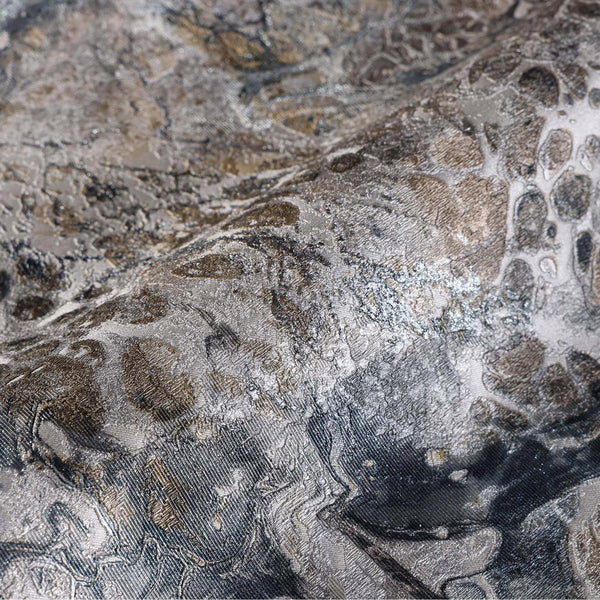 Luxury Blue Marble Stone Textured Wallpaper, Industrial Non-Woven Wall Covering, 41.7"W x 614"H, Washable Removable for Livin