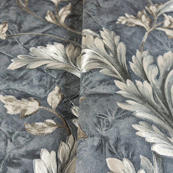 Luxury Blue Textured Embossed 3D Embossed Wallpaper, Elegant Non-Woven Wall Covering, 41.7"W x 398"H, Washable Removable for 