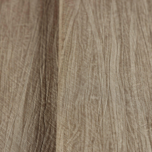 Luxury Brown Striped Textured 3D Embossed Wallpaper, Traditional Non-Woven Wall Covering, 41.7"W x 398"H, Washable Removable 