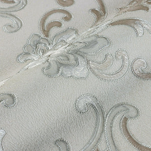 Luxury Blue Damask Textured 3D Embossed Wallpaper, Traditional Non-Woven Wall Covering, 41.7"W x 398"H, Washable Removable fo