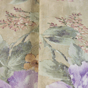 Luxury Beige Floral Textured Wallpaper, Traditional Non-Woven Wall Covering, 41.7"W x 398"H, Washable Removable for Living Ro