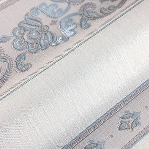 Luxury Beige Striped Stripe 3D Embossed Wallpaper, Traditional Non-Woven Wall Covering, 41.7"W x 398"H, Washable Removable fo