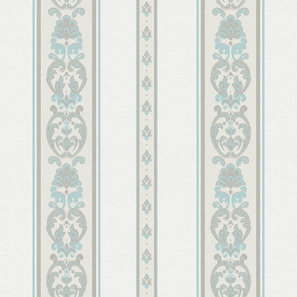Luxury Beige Striped Stripe 3D Embossed Wallpaper, Traditional Non-Woven Wall Covering, 41.7"W x 398"H, Washable Removable fo