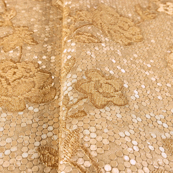 Luxury Gold Textured Embossed 3D Embossed Wallpaper, Elegant Non-Woven Wall Covering, 41.7"W x 398"H, Washable Removable for 