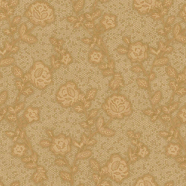 Luxury Gold Textured Embossed 3D Embossed Wallpaper, Elegant Non-Woven Wall Covering, 41.7"W x 398"H, Washable Removable for 