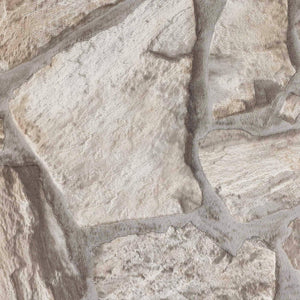 Luxury Beige Stone Textured Wallpaper, Boho Non-Woven Wall Covering, 41.7"W x 398"H, Washable Removable for Living Room Bedro