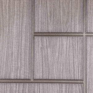 Luxury Gray Wood Textured 3D Embossed Wallpaper, Industrial Non-Woven Wall Covering, 41.7"W x 398"H, Washable Removable for L