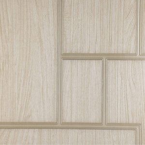 Luxury Beige Wood Textured 3D Embossed Wallpaper, Industrial Non-Woven Wall Covering, 41.7"W x 398"H, Washable Removable for 