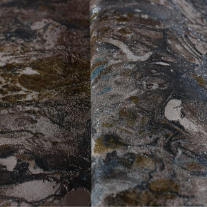 Luxury Blue Marble Stone Textured Wallpaper, Industrial Non-Woven Wall Covering, 41.7"W x 614"H, Washable Removable for Livin