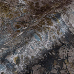 Luxury Blue Marble Stone Textured Wallpaper, Industrial Non-Woven Wall Covering, 41.7"W x 614"H, Washable Removable for Livin