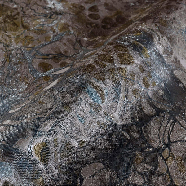 Luxury Blue Marble Stone Textured Wallpaper, Industrial Non-Woven Wall Covering, 41.7"W x 614"H, Washable Removable for Livin