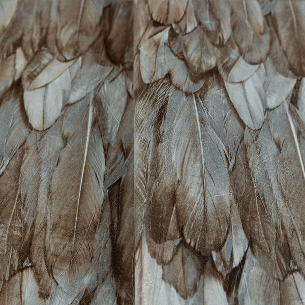 Luxury Brown Bird Birds 3D Embossed Wallpaper, Premium Non-Woven Wall Covering, 41.7"W x 614"H, Washable Removable for Living