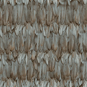 Luxury Brown Bird Birds 3D Embossed Wallpaper, Premium Non-Woven Wall Covering, 41.7"W x 614"H, Washable Removable for Living
