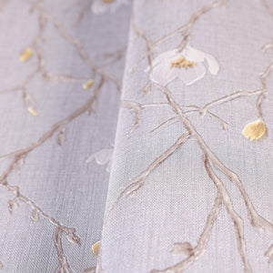 Luxury Gray Floral Chinoiserie Wallpaper, Premium Non-Woven Wall Covering, 41.7"W x 398"H, Washable Removable for Living Room