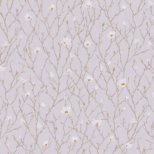 Luxury Gray Floral Chinoiserie Wallpaper, Premium Non-Woven Wall Covering, 41.7"W x 398"H, Washable Removable for Living Room