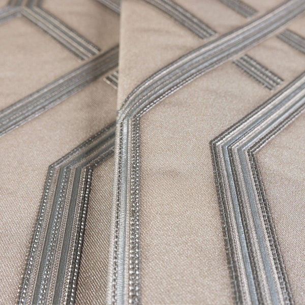 Luxury Gray Geometric Embossed 3D Embossed Wallpaper, Contemporary Non-Woven Wall Covering, 41.7"W x 614"H, Washable Removabl