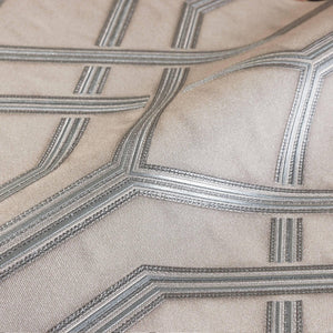 Luxury Gray Geometric Embossed 3D Embossed Wallpaper, Contemporary Non-Woven Wall Covering, 41.7"W x 614"H, Washable Removabl