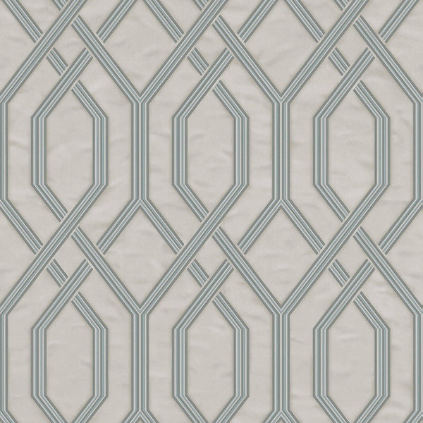Luxury Gray Geometric Embossed 3D Embossed Wallpaper, Contemporary Non-Woven Wall Covering, 41.7"W x 614"H, Washable Removabl
