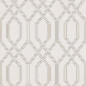 Luxury Silver Geometric Embossed 3D Embossed Wallpaper, Scandinavian Non-Woven Wall Covering, 41.7"W x 614"H, Washable Remova
