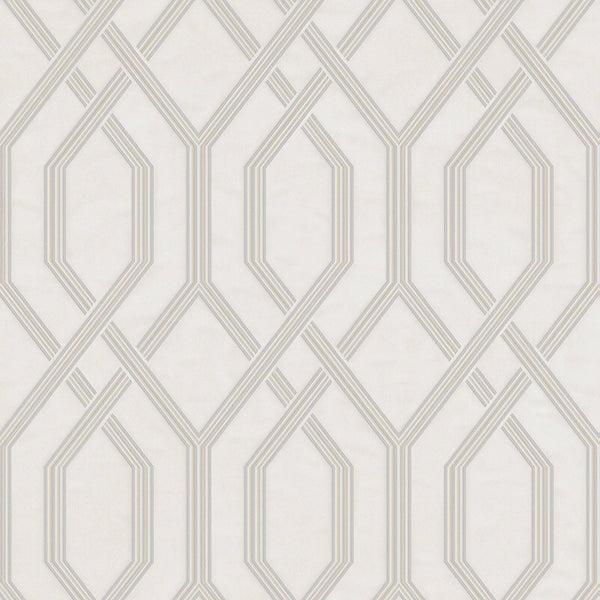 Luxury Silver Geometric Embossed 3D Embossed Wallpaper, Scandinavian Non-Woven Wall Covering, 41.7"W x 614"H, Washable Remova