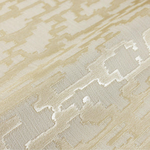 Luxury Beige Abstract Metallic Wallpaper, Boho Non-Woven Wall Covering, 41.7"W x 614"H, Washable Removable for Living Room Be