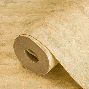 Luxury Gold Abstract Distressed Wallpaper, Glam Non-Woven Wall Covering, 41.7"W x 398"H, Washable Removable for Living Room B
