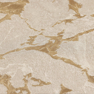 Luxury Beige Marble Textured Wallpaper, Farmhouse Non-Woven Wall Covering, 41.7"W x 614"H, Washable Removable for Living Room