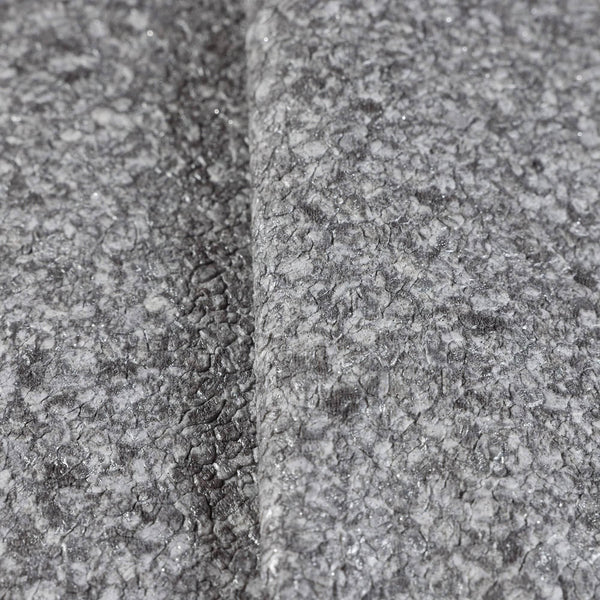 Luxury Gray Granite Stone 3D Embossed Wallpaper, Premium Non-Woven Wall Covering, 41.7"W x 398"H, Washable Removable for Livi