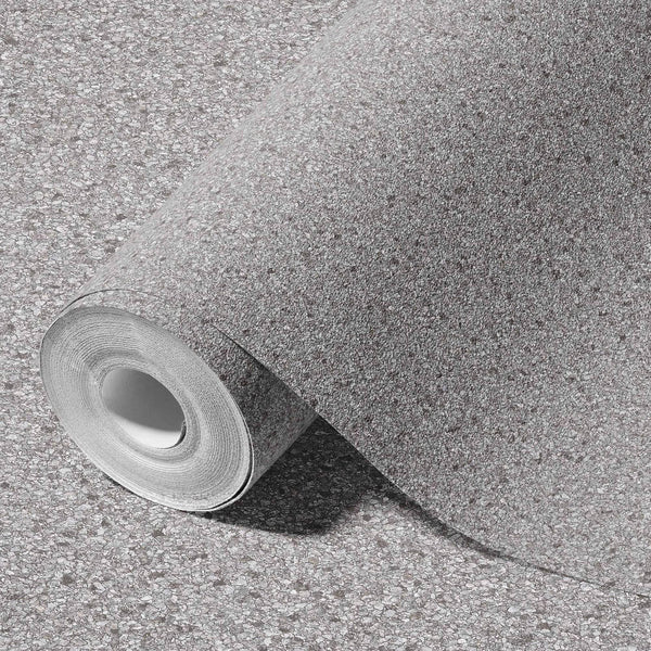 Luxury Gray Granite Stone 3D Embossed Wallpaper, Premium Non-Woven Wall Covering, 41.7"W x 398"H, Washable Removable for Livi