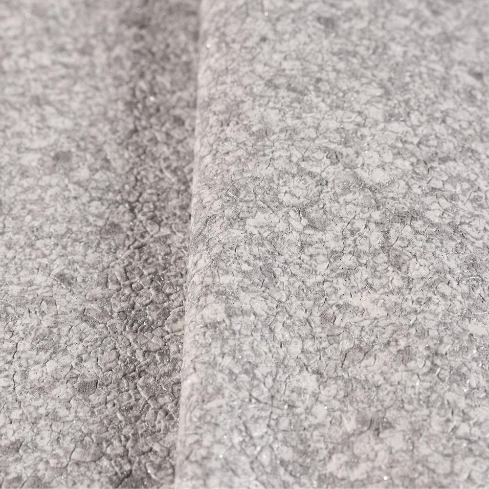 Luxury Gray Granite Stone 3D Embossed Wallpaper, Industrial Non-Woven Wall Covering, 41.7"W x 398"H, Washable Removable for L