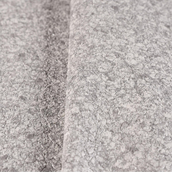 Luxury Gray Granite Stone 3D Embossed Wallpaper, Industrial Non-Woven Wall Covering, 41.7"W x 398"H, Washable Removable for L