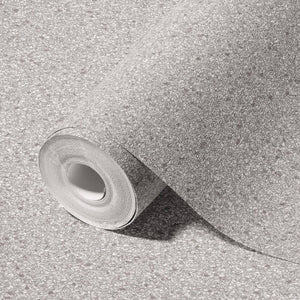 Luxury Gray Granite Stone 3D Embossed Wallpaper, Industrial Non-Woven Wall Covering, 41.7"W x 398"H, Washable Removable for L