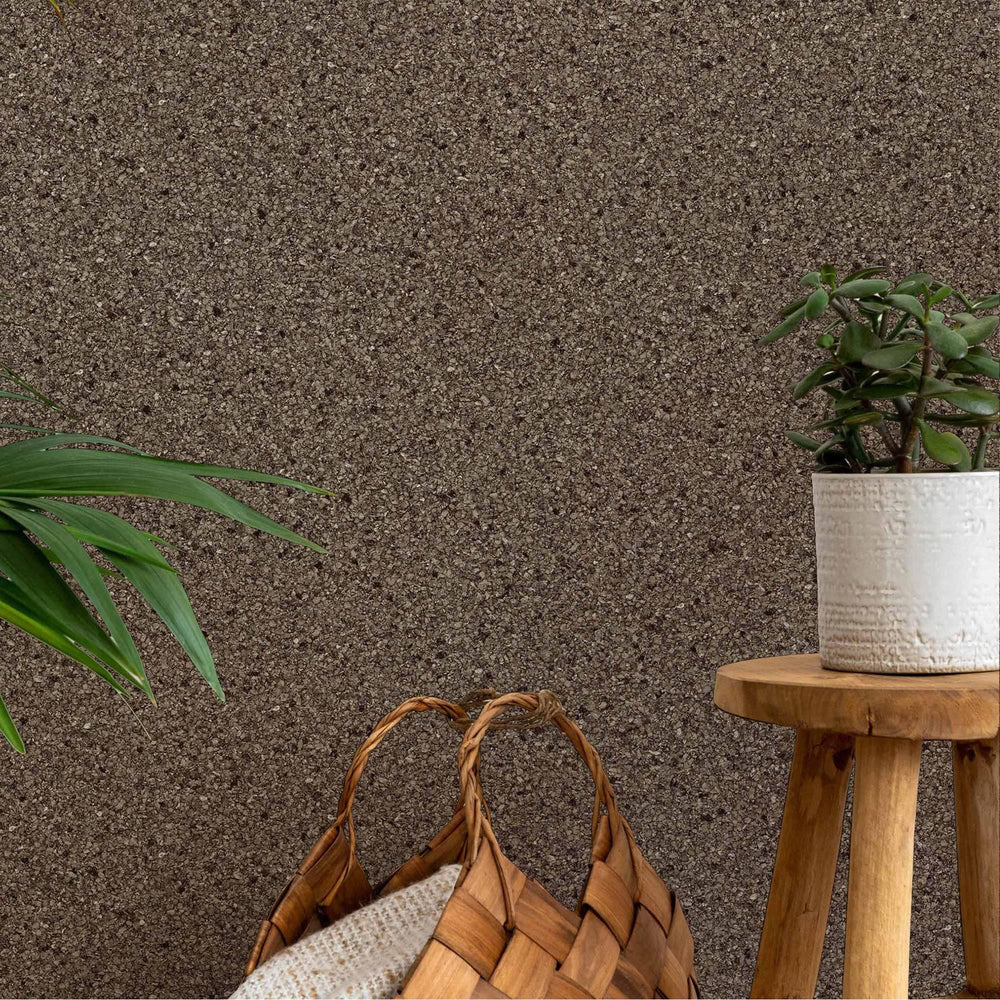 Luxury Brown Granite Stone 3D Embossed Wallpaper, Contemporary Non-Woven Wall Covering, 41.7"W x 398"H, Washable Removable fo