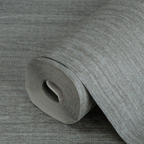 Luxury Gray Abstract Striped 3D Embossed Wallpaper, Contemporary Non-Woven Wall Covering, 41.7"W x 614"H, Washable Removable 
