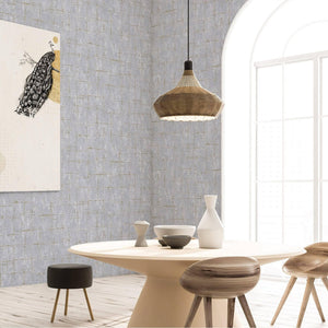 Luxury Gray Abstract Geometric 3D Embossed Wallpaper, Rustic Non-Woven Wall Covering, 41.7"W x 398"H, Washable Removable for 