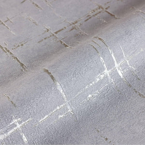 Luxury Gray Abstract Geometric 3D Embossed Wallpaper, Rustic Non-Woven Wall Covering, 41.7"W x 398"H, Washable Removable for 