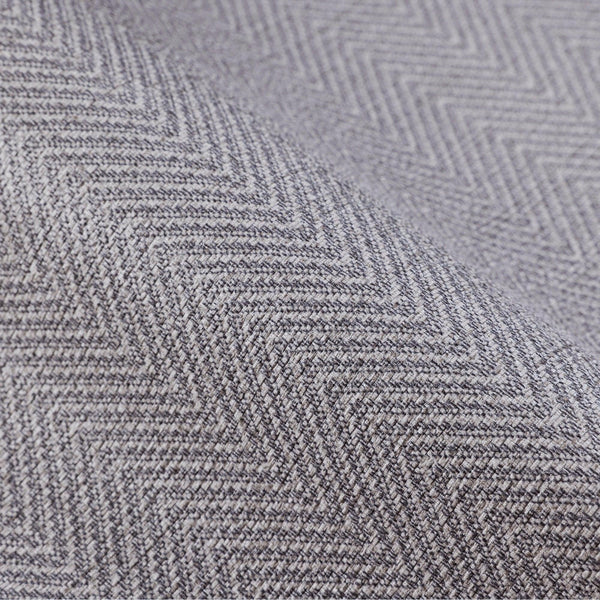 Luxury Gray Chevron Fabric Textured Wallpaper, Modern Non-Woven Wall Covering, 41.7"W x 614"H, Washable Removable for Living 
