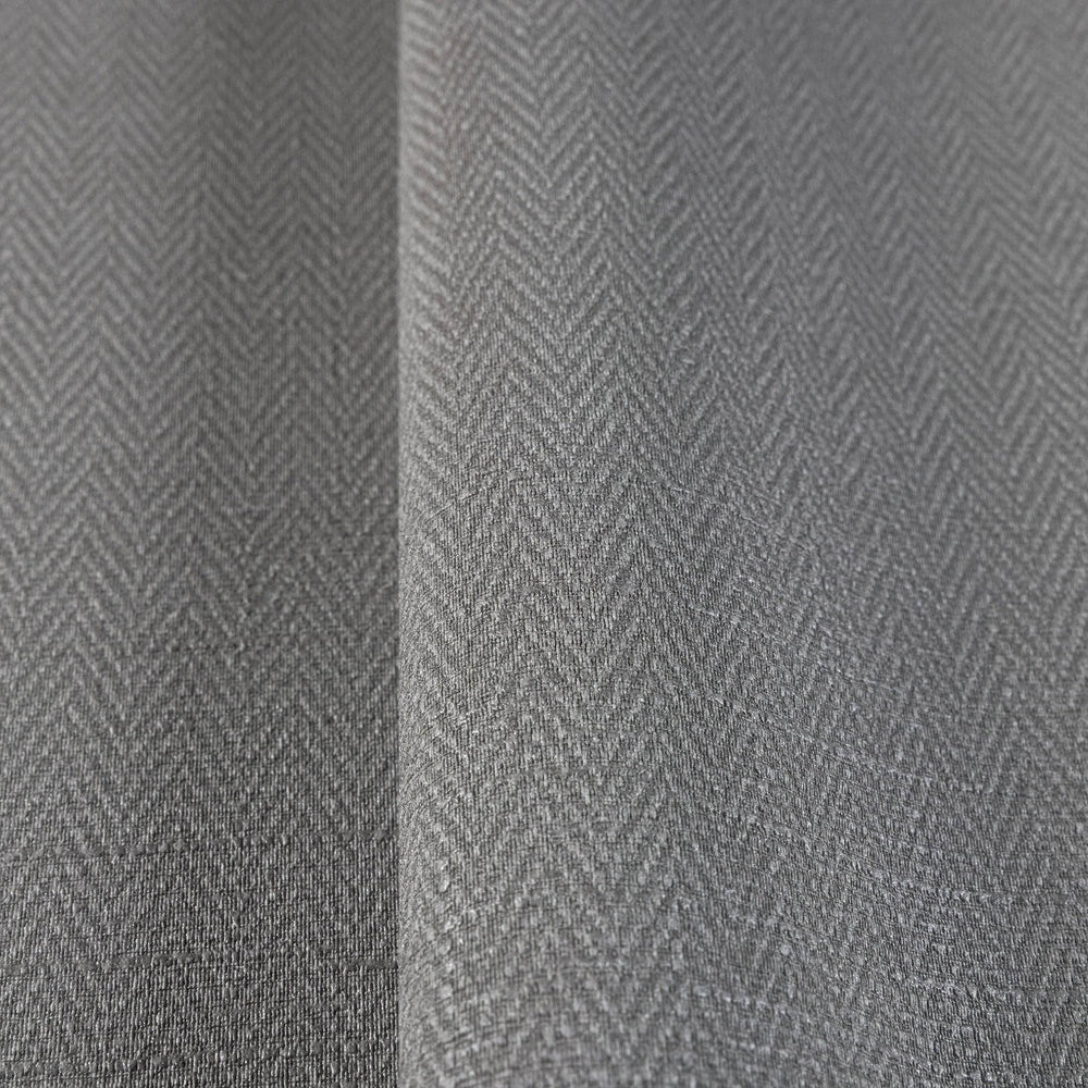 Luxury Gray Chevron Fabric Textured Wallpaper, Farmhouse Non-Woven Wall Covering, 41.7"W x 614"H, Washable Removable for Livi