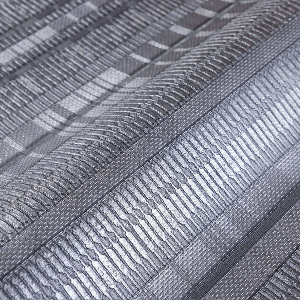 Luxury Gray Striped Stripe Wallpaper, Premium Non-Woven Wall Covering, 41.7"W x 398"H, Washable Removable for Living Room Bed
