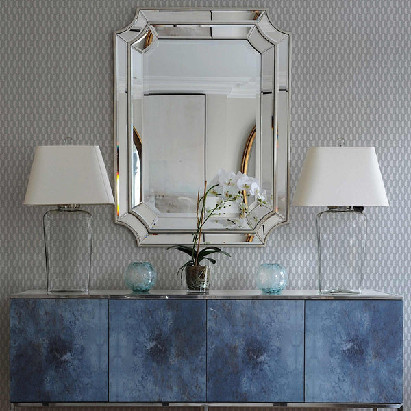 Luxury Gray Geometric Textured Wallpaper, Elegant Non-Woven Wall Covering, 41.7"W x 614"H, Washable Removable for Living Room