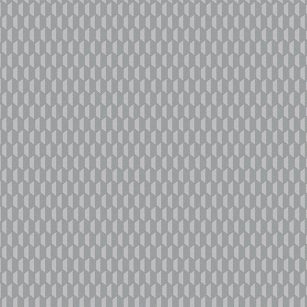 Luxury Gray Geometric Textured Wallpaper, Elegant Non-Woven Wall Covering, 41.7"W x 614"H, Washable Removable for Living Room