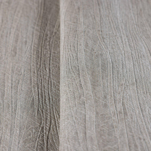 Luxury Gray Striped Textured 3D Embossed Wallpaper, Contemporary Non-Woven Wall Covering, 41.7"W x 398"H, Washable Removable 