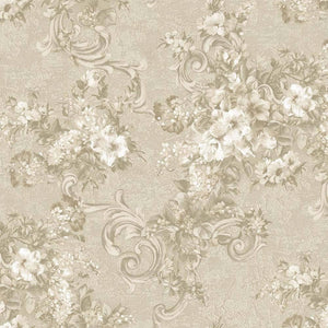Luxury Beige Textured Embossed 3D Embossed Wallpaper, Premium Non-Woven Wall Covering, 41.7"W x 398"H, Washable Removable for