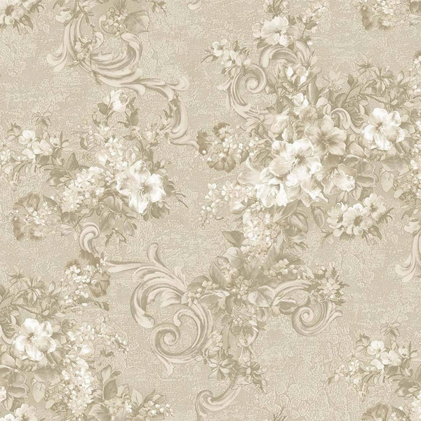 Luxury Beige Textured Embossed 3D Embossed Wallpaper, Premium Non-Woven Wall Covering, 41.7"W x 398"H, Washable Removable for