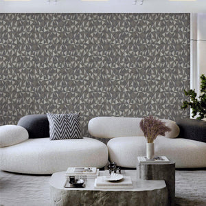 Luxury Copper Geometric Abstract 3D Embossed Wallpaper, Contemporary Non-Woven Wall Covering, 41.7"W x 614"H, Washable Remova