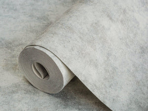 Luxury Gray Distressed Metallic 3D Embossed Wallpaper, Contemporary Non-Woven Wall Covering, 41.7"W x 614"H, Washable Removab