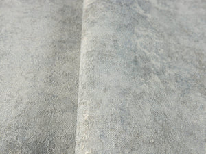 Luxury Gray Distressed Metallic 3D Embossed Wallpaper, Contemporary Non-Woven Wall Covering, 41.7"W x 614"H, Washable Removab