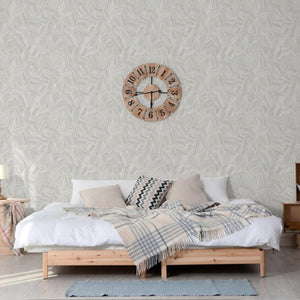Luxury Gray Geometric Embossed 3D Embossed Wallpaper, Elegant Non-Woven Wall Covering, 41.7"W x 398"H, Washable Removable for