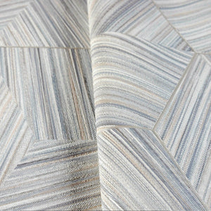 Luxury Gray Geometric Embossed 3D Embossed Wallpaper, Elegant Non-Woven Wall Covering, 41.7"W x 398"H, Washable Removable for