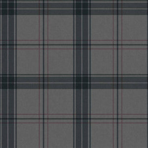 Luxury Gray Plaid Textured Wallpaper, Lodge Non-Woven Wall Covering, 41.7"W x 614"H, Washable Removable for Living Room Bedro